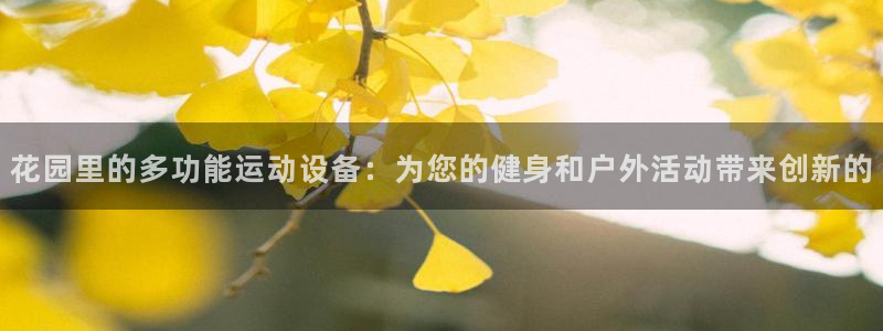 tp官方正版app娱乐40996:花园里的多功能运动设备:为